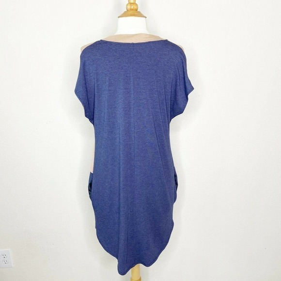 Dolan Color Blocked Pocketed Tunic Dress - Picture 6 of 8